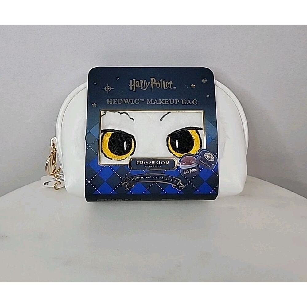 Profusion Cosmetics Harry Potter Holiday Hedwig Makeup Bag With Lip Balm Set